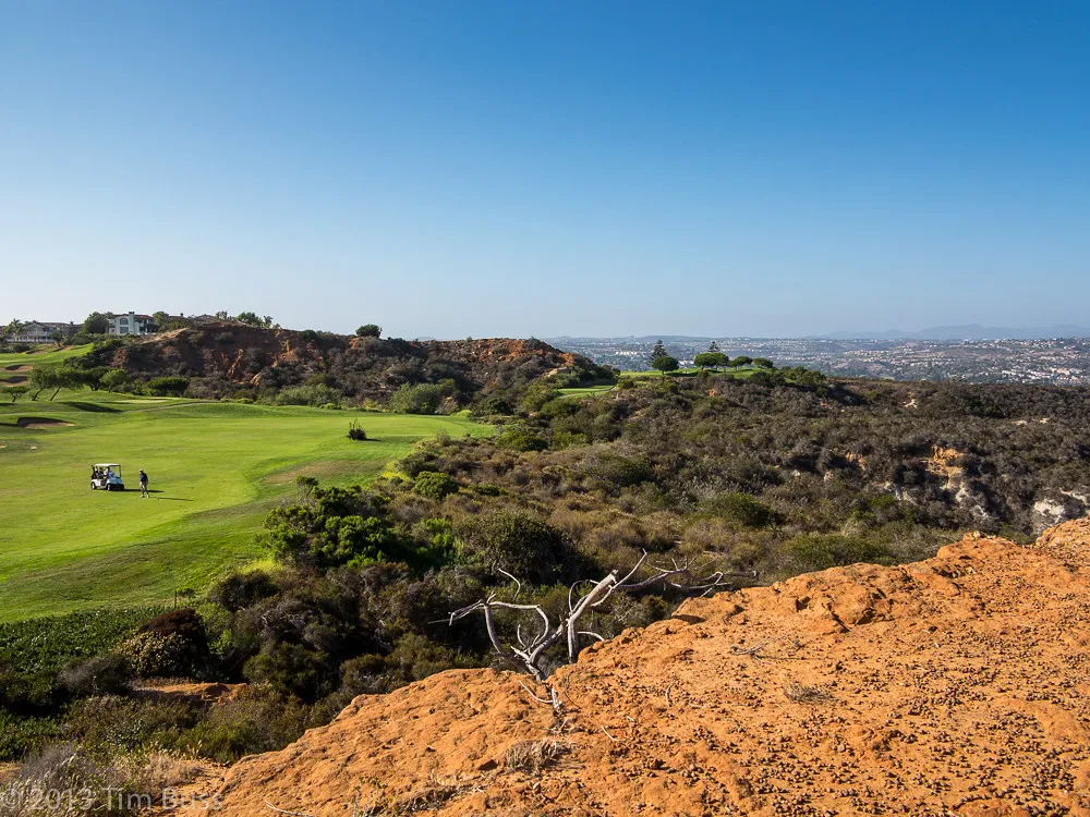 Encinitas Ranch Golf Course fairways and coastal hills